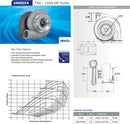 Borg Warner Turbo S400 S400SX4 80mm T6 1.32 A/R Twin Scroll 750-1250 HP Journal - Casa Do Hondeiro